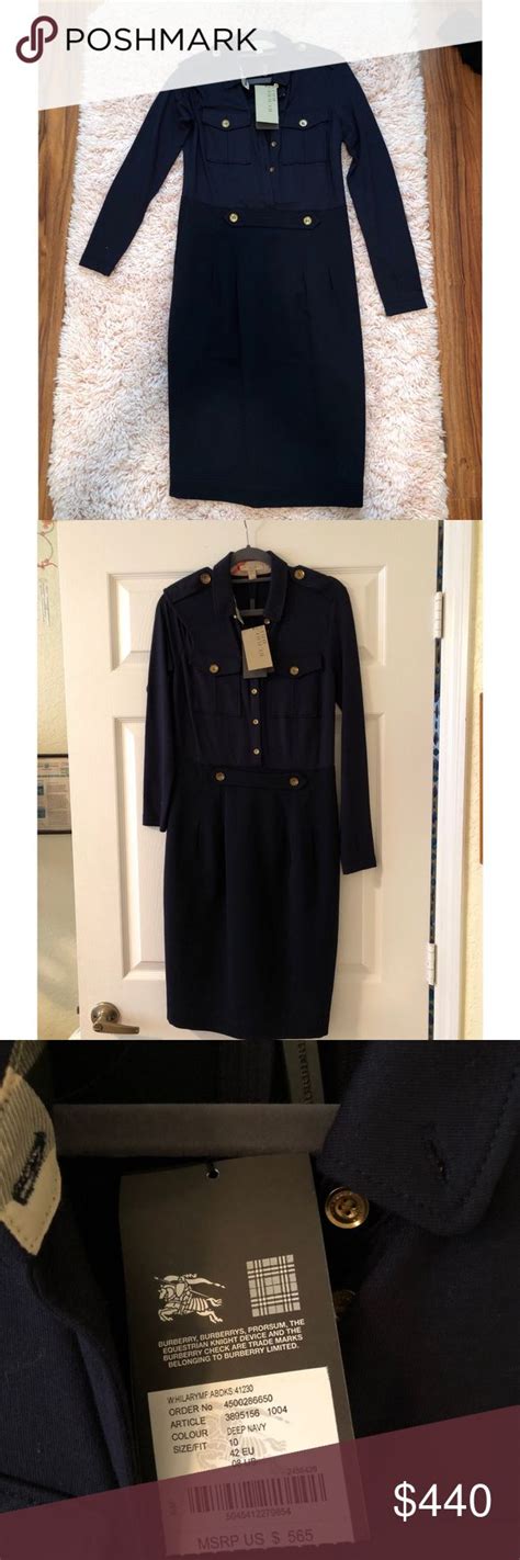 long sleeve burberry dress